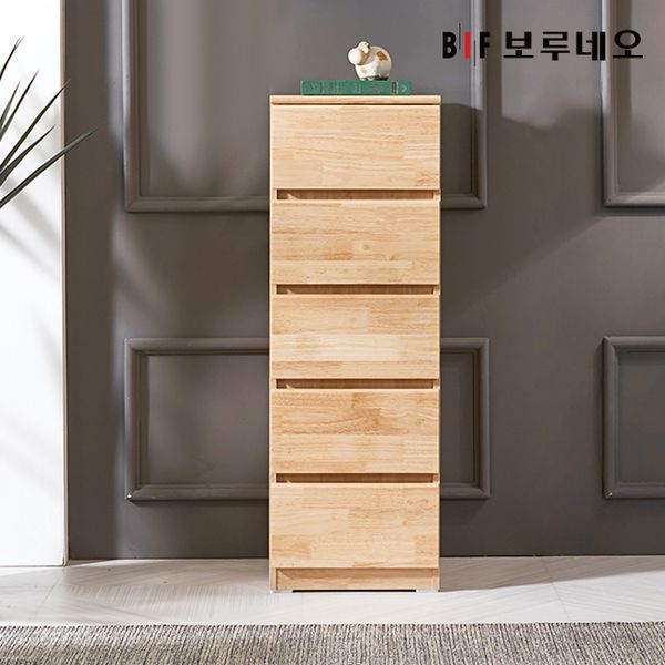 보루네오 하우스 앳홈 테드 러버 원목 400 5단 서랍장