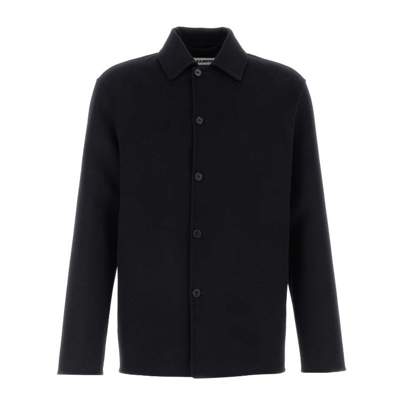 JIL SANDER 질샌더 울 캐시미어 블렌드 미드나잇 블루 셔츠 J22SW0139J40342 402