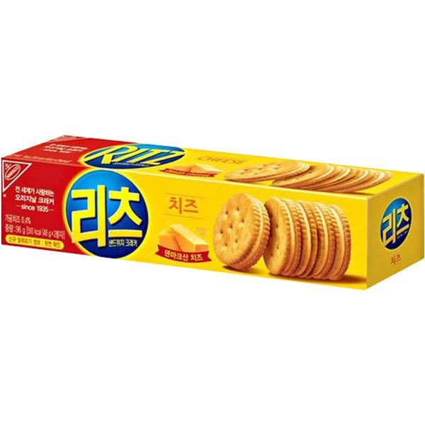 리츠 샌드위치 크래커 치즈 96g