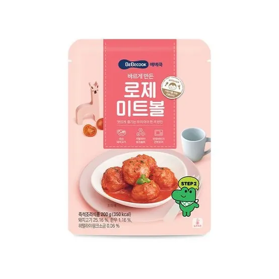 바르게 만든 로제미트볼 1개 (200g)
