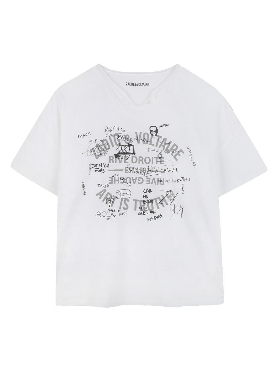 쟈딕 앤 볼테르 쟈딕앤볼테르 25 S/S 쟈딕 앤 볼테르 티셔츠 (KIDS 상품) X60314K_10P B0041668370