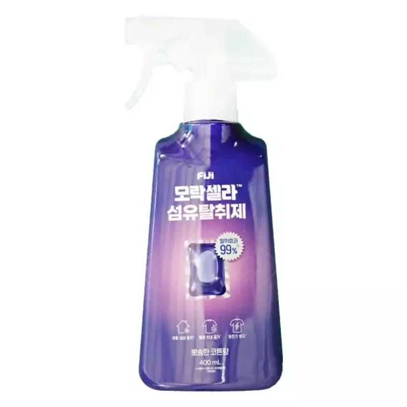 테온셀 엘지 피지 모락셀라 섬유탈취제 뽀송한 코튼향 400ml 1개 섬유탈취 냄새 탈취 정전기