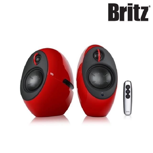 브리츠 E25 Luna Eclipse 2채널 Hi-Fi 북셀프 스피커 레드