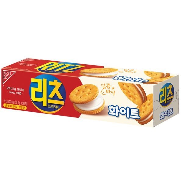 리츠 샌드위치 크래커 화이트 77g