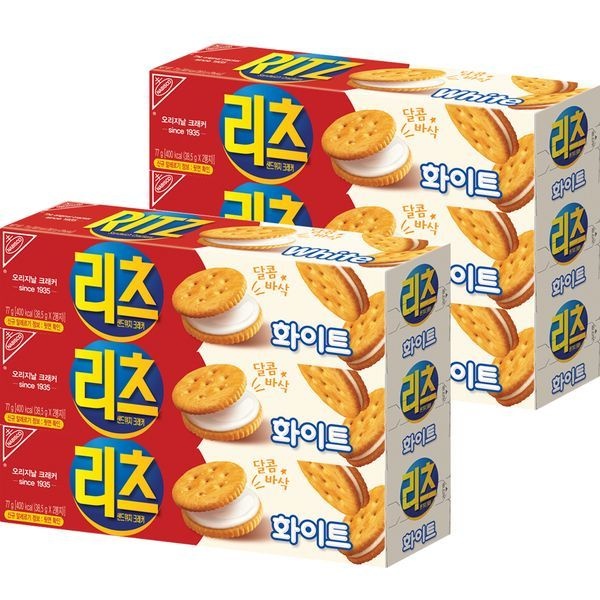 리츠 샌드위치 크래커 치즈 96g x 6개