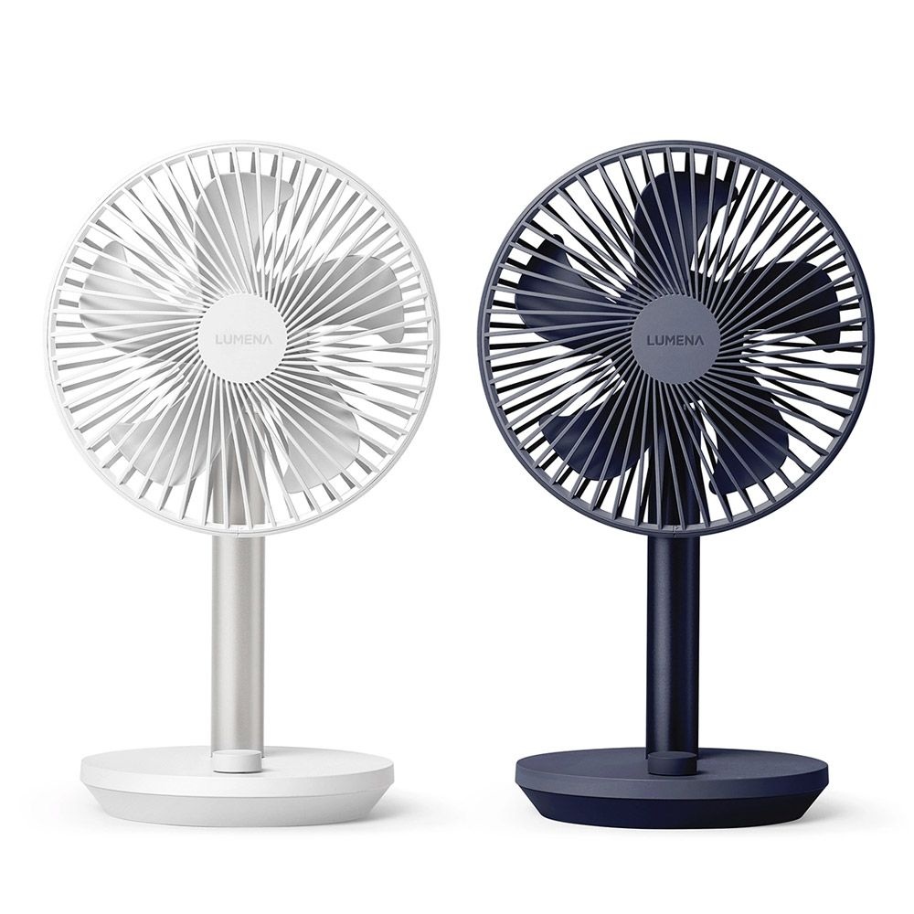 [온누리상품] 루메나 탁상용 무선 선풍기 FAN STAND 4 화이트+네이비 2개입