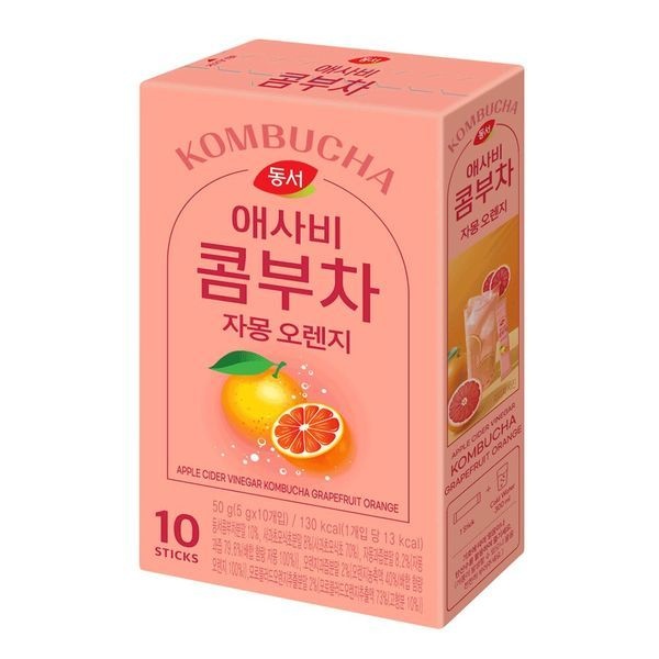 동서 애사비 콤부차 자몽 오렌지 10T