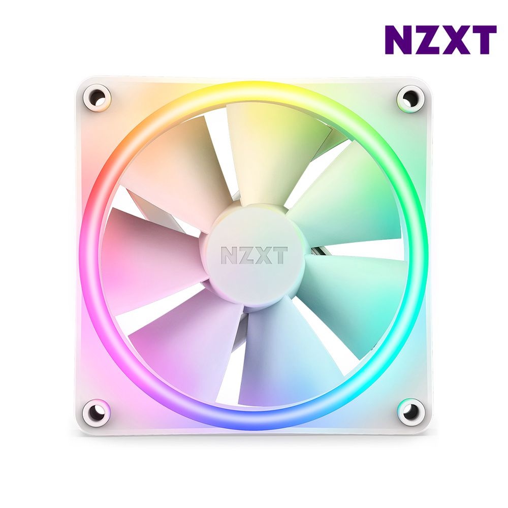 NZXT 시스템팬 컴퓨터 쿨링팬 고성능 F120 RGB DUO 화이트
