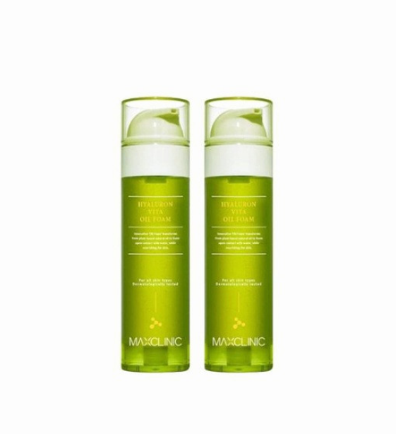 맥스클리닉 히알루론 비타 오일폼 110ml 2개