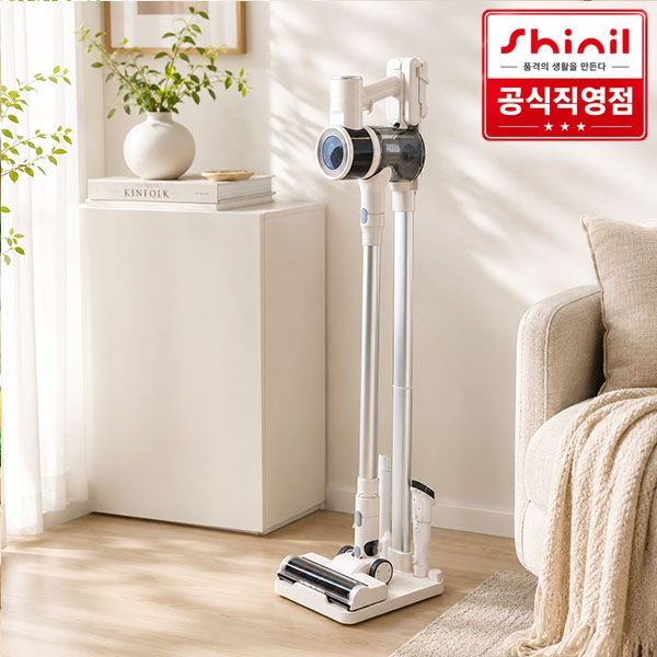 [온누리7%혜택]신일 무선청소기 350W 저소음모터BLDC 무선청소기 (SVC-S350IM)