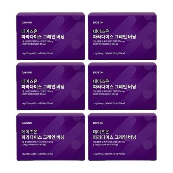 데이즈온 파라다이스 그레인 버닝 700mg x 2정 x 14포 6박스...