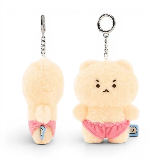 핑크빤스 망그러진곰 키링 포슬 망곰이 인형 키링 8x10cm