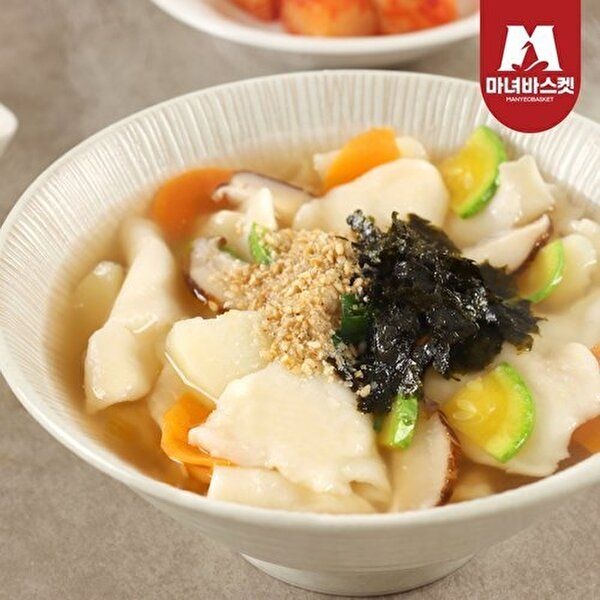 [마녀바스켓]떼어먹는 엄마손 수제비 3인분 160g x3팩(소스포함)