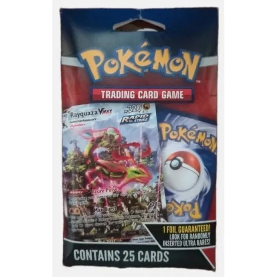 포켓몬스터 트레이딩 카드 게임TCG 25팩 세트 호일 카드 1장 보장 울트라 레어 카드 무작위 179371