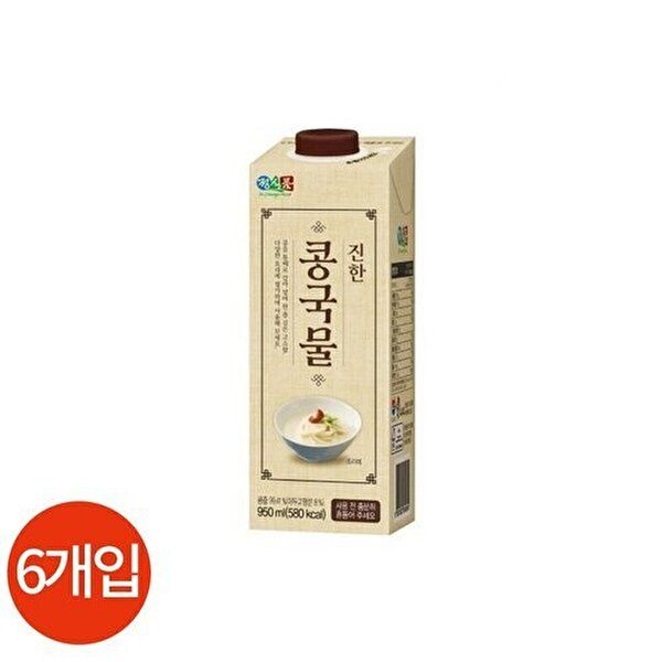 [대상]정식품 진한 콩국물 950ml x 6개