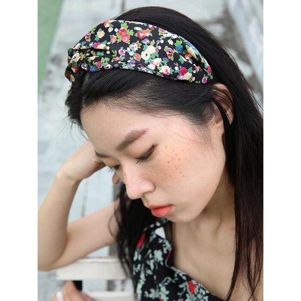 쏘리투머치러브 ShaRON Flower Hairband_블랙 3877595