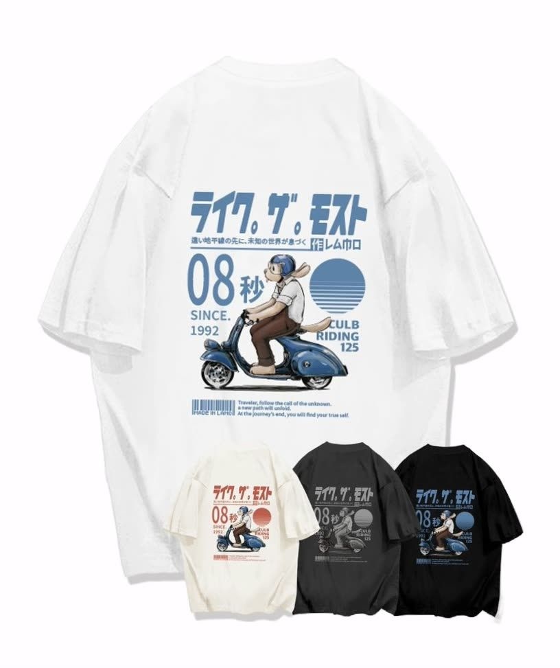 라이크더모스트 LIKE THE MOST 라이딩 바이크 ver.2 오버핏 티셔츠_4colors 5012360079 482115 [매장상품]