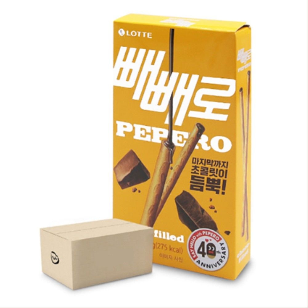 wmfe613 초코 막대 과자 누드 빼빼로 초코필드 53gx40개 1박스 어린이 사무실 답례품 간식 선물
