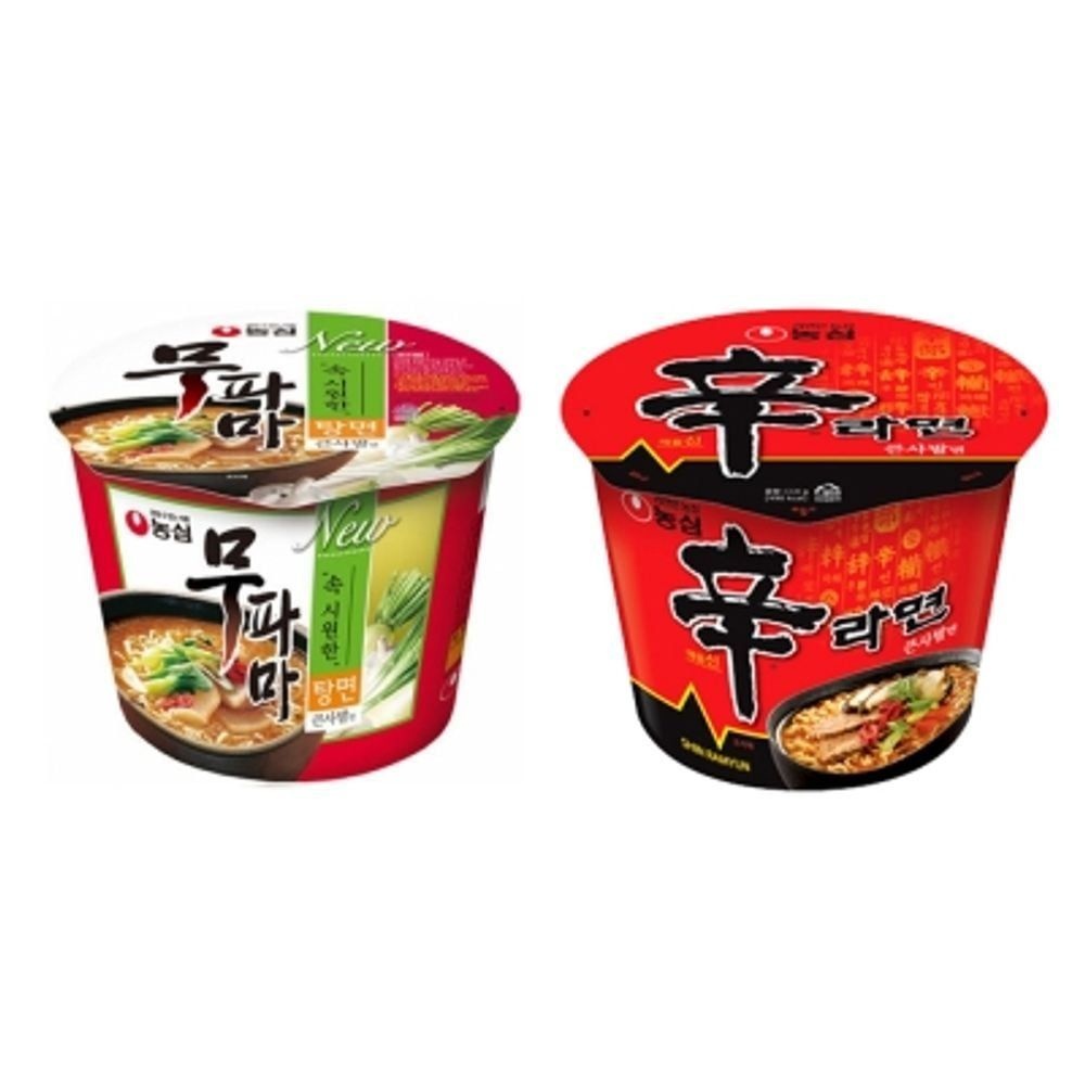 농심 무파마 큰사발x6컵+신라면 큰사발x6컵