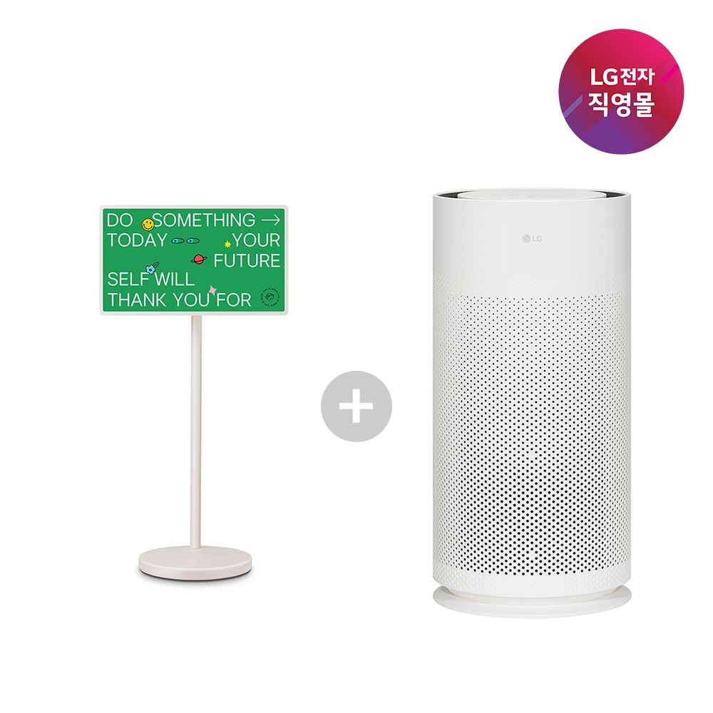 LG전자 [LG전자 직영] LG 스탠바이미2+공기청정기 세트모델 27LX6TEGA+AS105GWJC