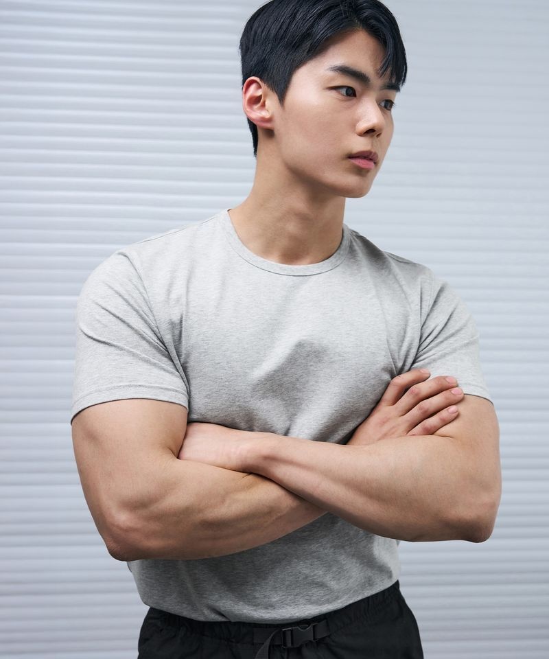 드로우핏 DRAW FIT [DRAW X MANJAE] 러스티 머슬핏 티셔츠 [GREY] DFTS5208GR 204388