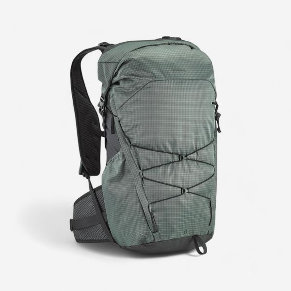 데카트론 하이킹 경량 백팩 22L MH500 라이트 - 스모크 블랙,유칼립투스 그린