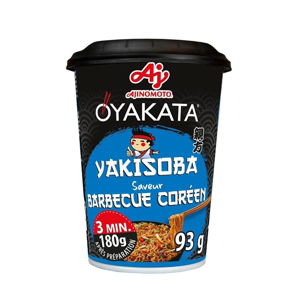 OYAKATA [해외] OYAKATA 야끼소바 컵라멘 4팩 바비큐  OYAKATA Korean Barbecue Yakisoba Stir-Fried Noodles in Cup
