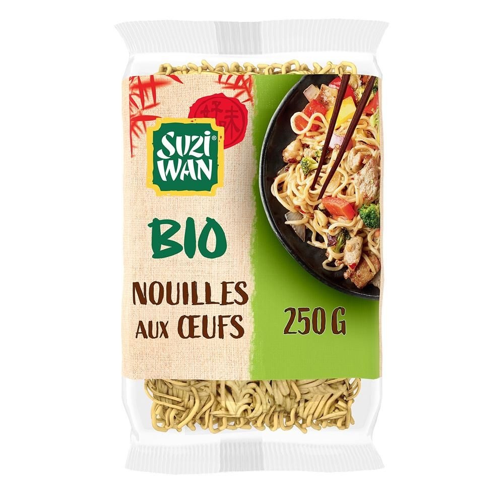 SUZI [해외] SUZI WAN 에그 누들 250g 4팩 SUZI WAN Organic Egg Noodles