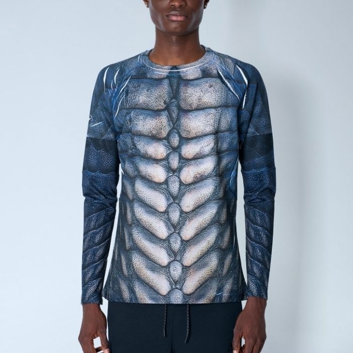 나이키 26 FW 나이키 by Yaku 리 크리에이트 롱슬리브 티셔츠 블루 JF7040 100