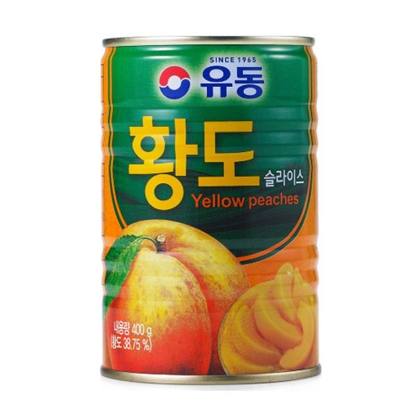 유동 황도 슬라이스 400g x24캔/백도 복숭아 칵테일