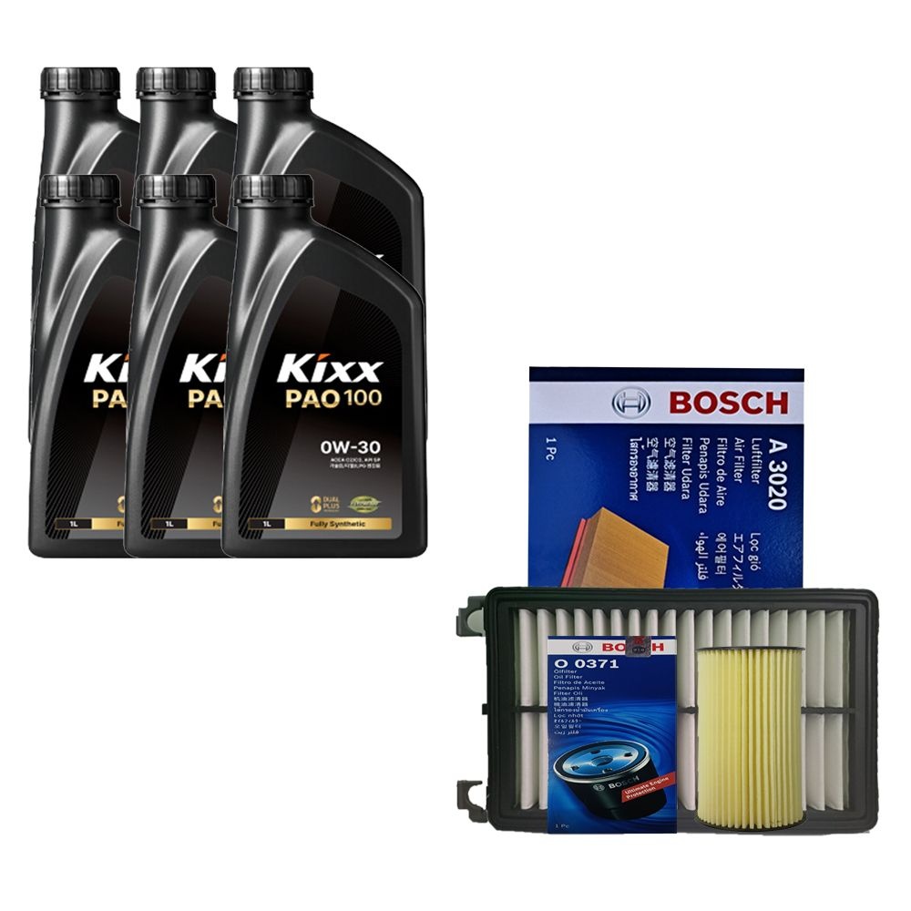 킥스 카니발KA4 디젤 킥스 PAO100 0W30 6L 엔진오일 보쉬 필터 세트