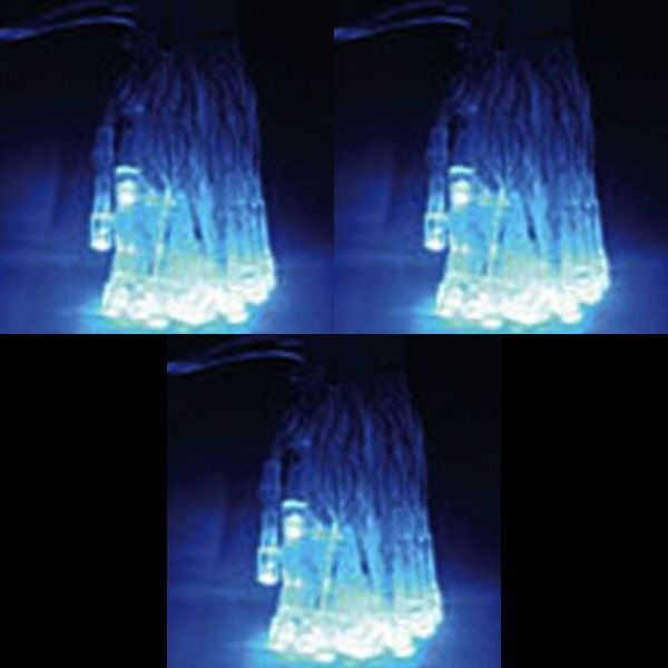 LED 30P 밧데리(건전지) 투명선 남색 3m_(301528951)