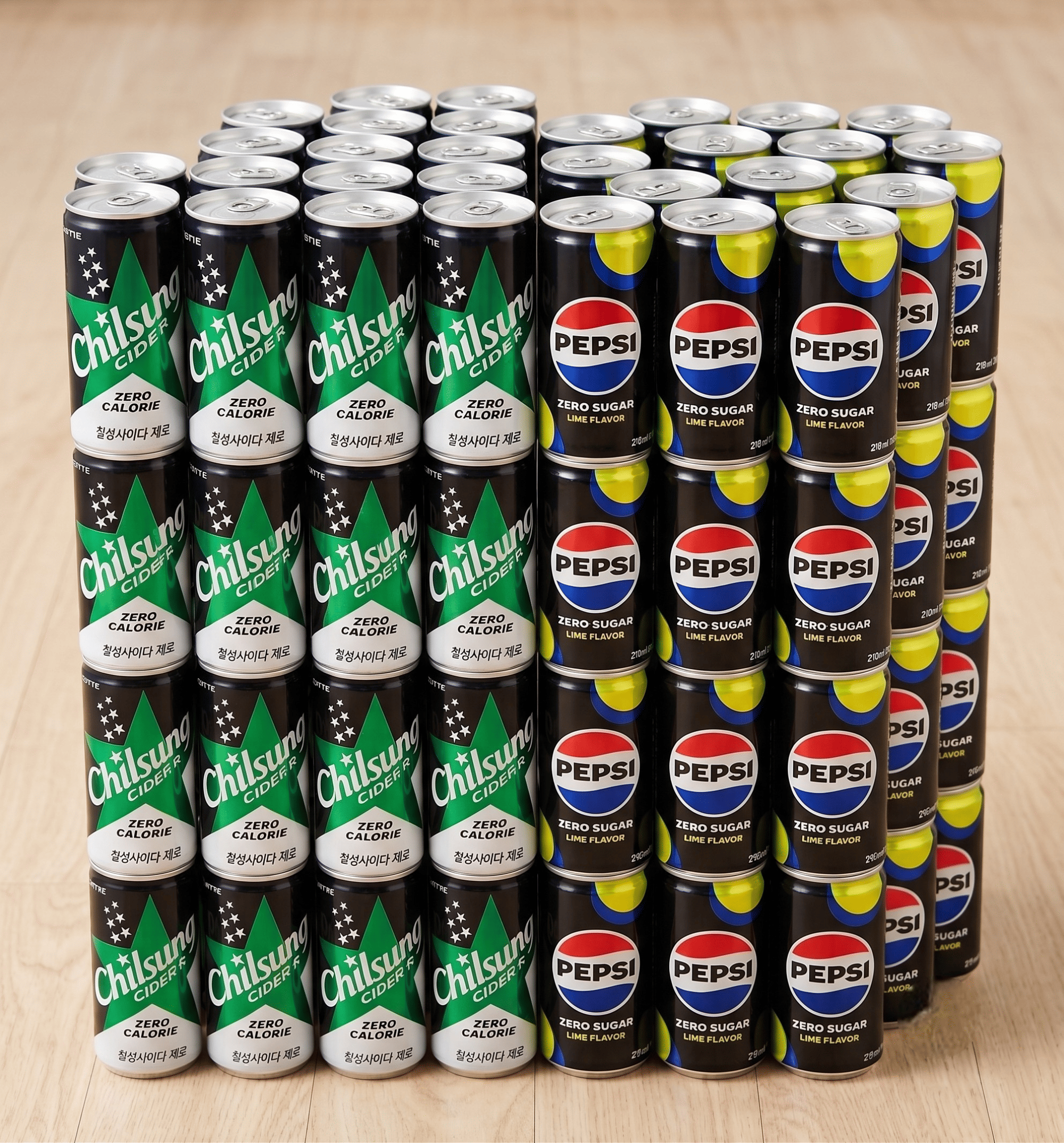 펩시제로 210ml 30캔 +사이다제로 210ml 30캔 제로칼로리