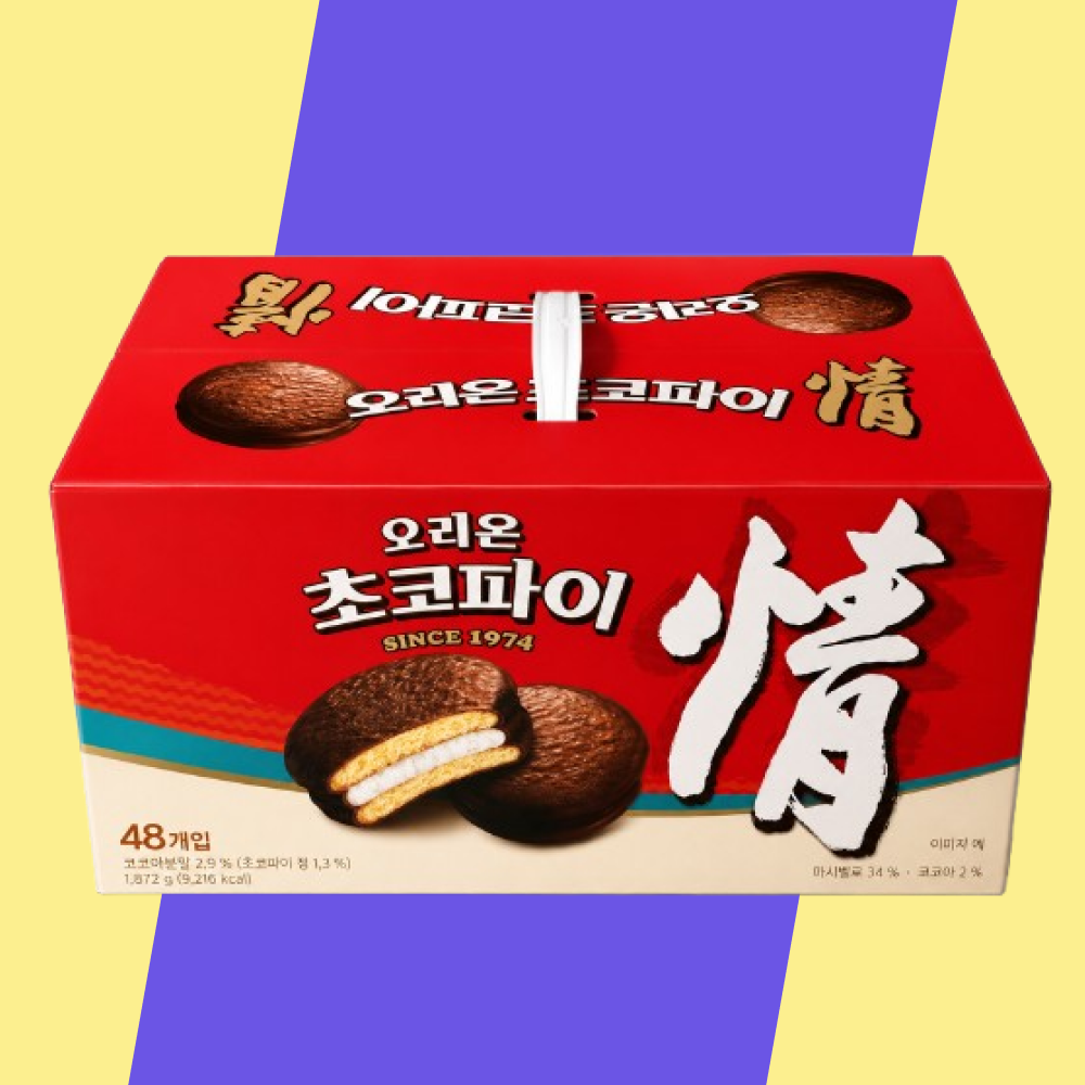 [㈜오리온]오리온 초코파이 48P 1872g 국민 든든한 간식  과자 대용량 할인