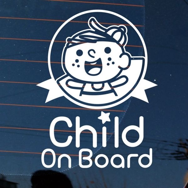 텐바이텐 자동차스티커_스케치꼬마 child on board