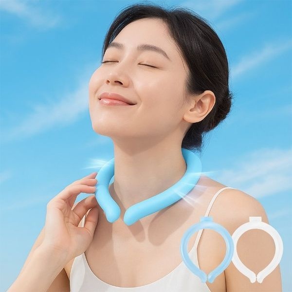 [하프클럽]싹시원 아이스 넥쿨러 여름 넥밴드 고급 PCM신소재 쿨링목걸이