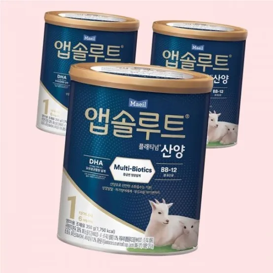 앱솔루트 플래티넘 산양분유 1단계 350g 3개 4581541