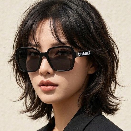 선글라스 CH5408 1026/S4 명품 로고 스퀘어 뿔테