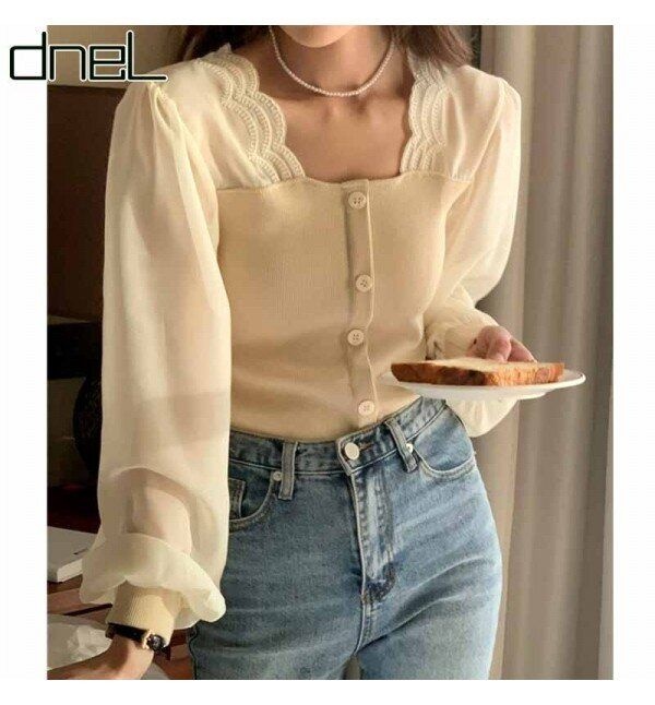 드넬 [패션플러스][드넬][드넬]물결넥블라우스DWB31079A