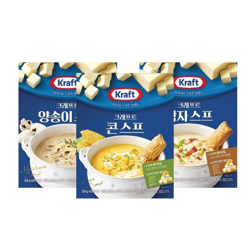 삼립 eTV 크래프트 크림치즈 스프 3종 10개 택 (콘스프/양송이스프/감자스프)[32773181]