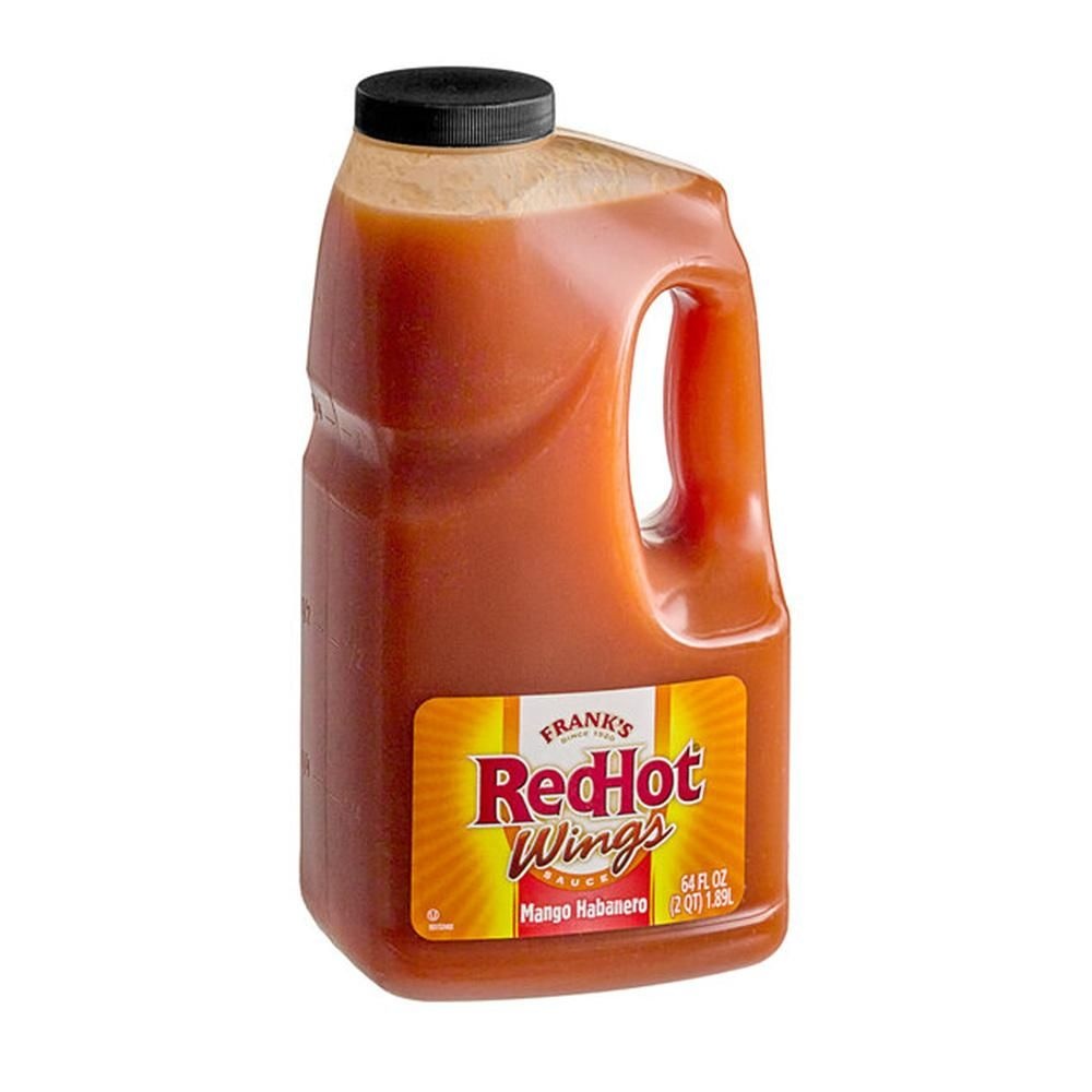[해외] Frank's 윙 소스 1.89L 1팩 망고 하바네로 Frank's RedHot Mango Habanero Wings Sauce 0.5 Gallon