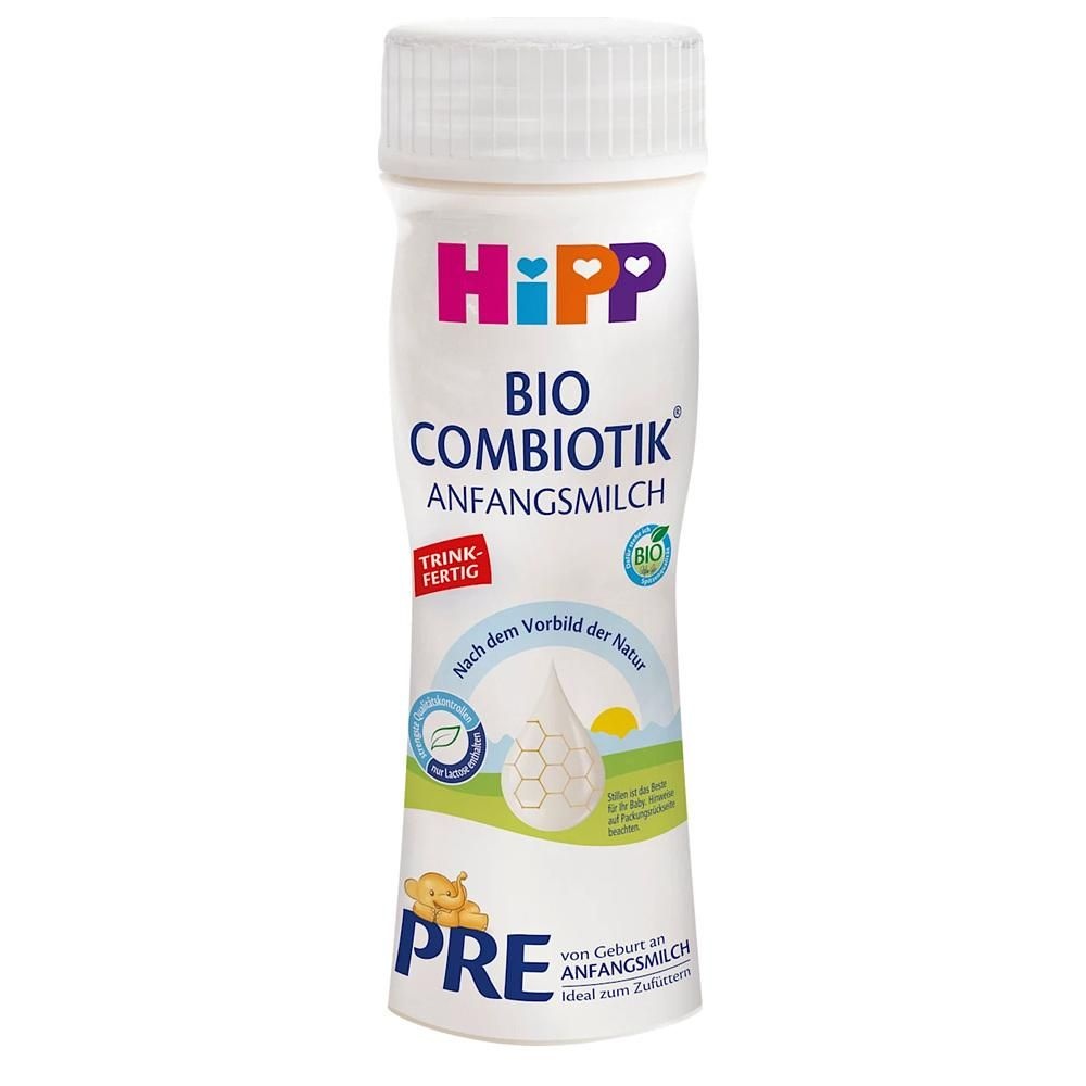 [해외] HiPP 이니셜밀크 200ml 4팩 PRE Initial milk Pre Combiotik ready to drink from birth, 200 ml