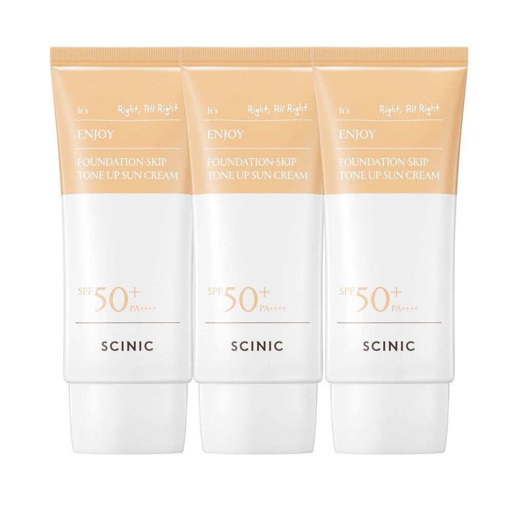 싸이닉 [3개] 엔조이 파데스킵 톤업 선크림 50ml