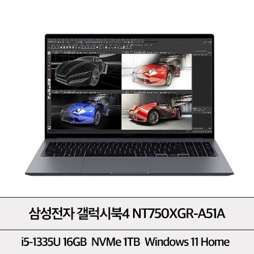 삼성전자 갤럭시북4 NT750XGR-A51A 16GB 1TB Win 11 Home