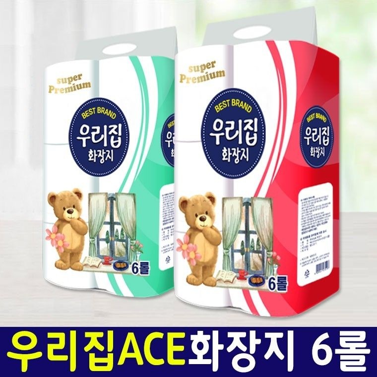 가성비최강 사은품 국산펄프 더도톰한 고급 화장지 우리집 20M 3겹6롤 재구매률1위