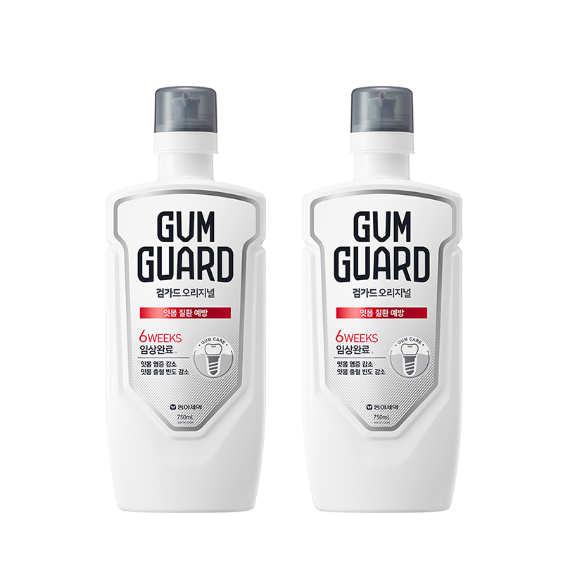 [롯데온] 가그린 검가드 오리지널 구강청결제 750ml x 2개 (11,870원/무료)
