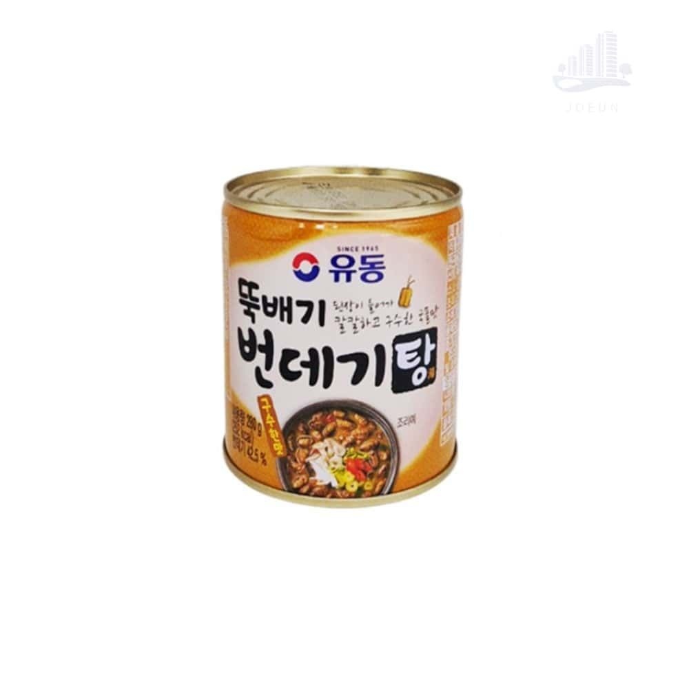 JE 유동 뚝배기 번데기탕 구수한맛 통조림 번데기탕통조림