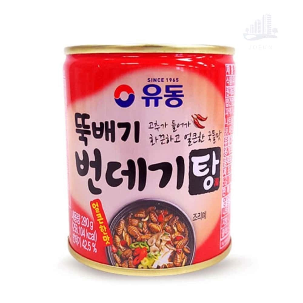 JE 유동 뚝배기 번데기탕 얼큰한만 통조림 유동번데기탕