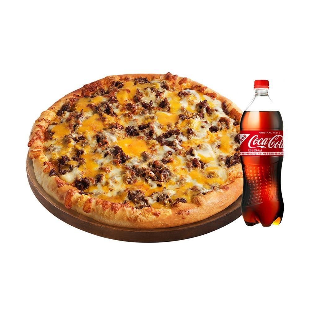 (10%할인) (오리지널)필라델피아 치즈 스테이크 L + 콜라 1.25L