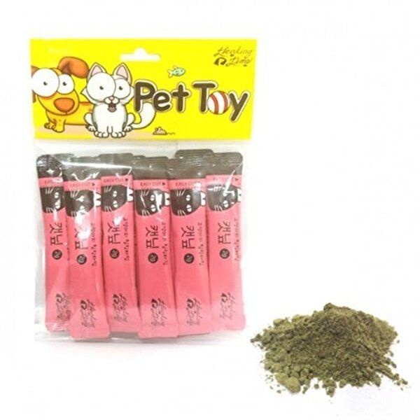 고양이 캣닢 가루 10P 캣글라스 스틱타입 파우더 간식-WEE9A4C